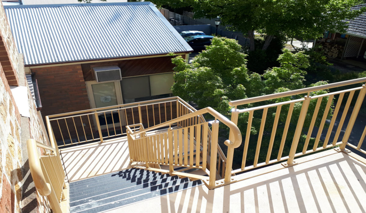 Metal staircase & balustrade in Adelaide