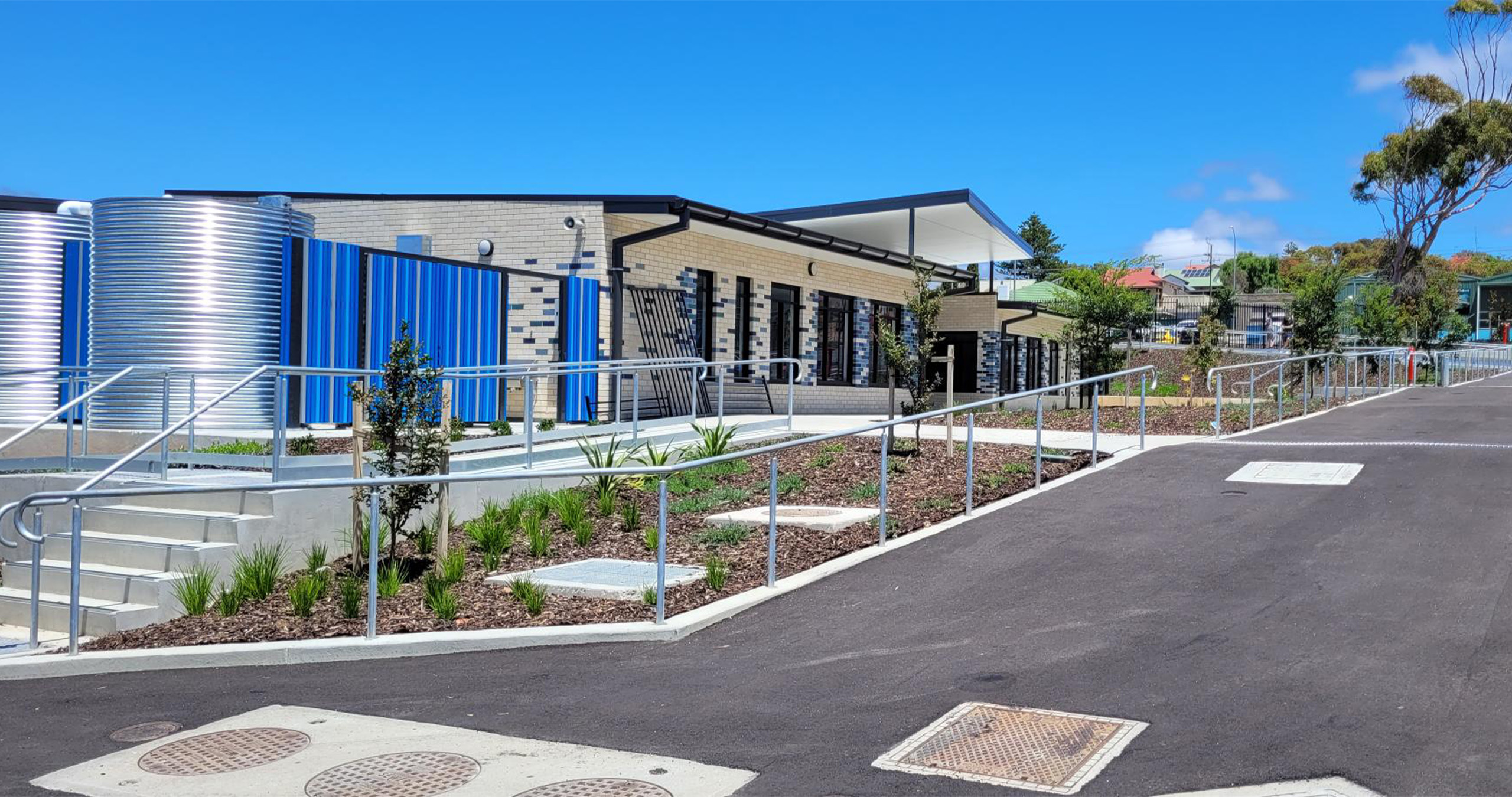 Custom school steel walkway balustrade completed North of Adelaide